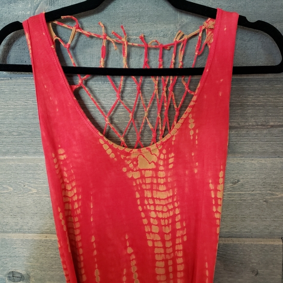 Vintage Buffalo David Bitton Maxi Dress Orange - Picture 3 of 10